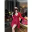 HT298 Áo choàng ngủ sexy tay dài, áo choàng dáng dài ren xuyên thấu mềm mại gợi cảm HT298