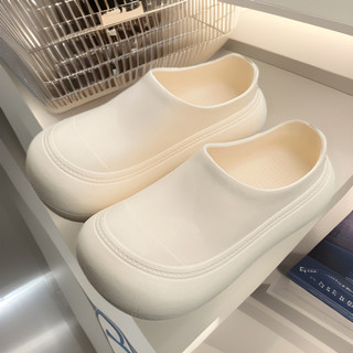 Giày sục nữ đế dày đế cao 5cm phối màu trơn kiểu dáng Hàn quốc dễ thương Xixitiao CS-221 Mita