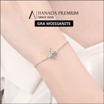 [CHỨNG NHẬN GRA] Lắc tay Đá Moissanite 5mm Bạc 925 Phủ Bạch Kim Dây Rút ,Vòng Tay Quà Tặng, Đeo Hàng Ngày 2756 — ảnh 4