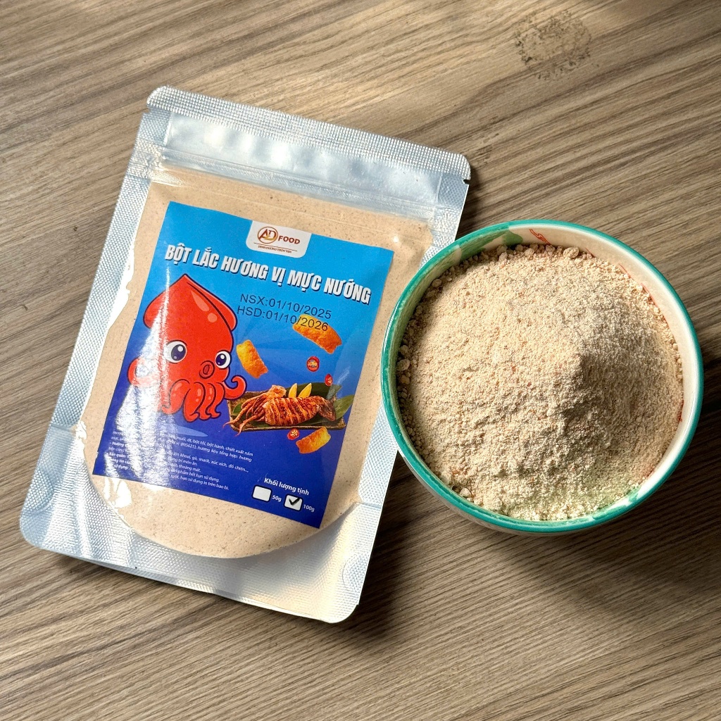 100g Bột lắc hương vị Mực Nướng ADFOOD – Dễ dùng cho các món chiên, khoai tây, bắp rang, bánh snack.