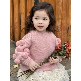 𝐀𝐩𝐫𝐢𝐥 𝐛𝐞́𝐛𝐞́ - SET TUTU  áo len váy xoè bồng tầng cho bé gái đáng yêu ấm áp mùa đông màu hồng, xám