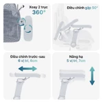 [MỚI - VOUCHER 200K] Ghế Công Thái Học Ergonomic DERGO ErgoX Full Lưới Chân Nhôm, Tay vịn Đa Chiều, Ngả 140° — ảnh 6
