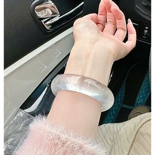 Vòng tay thạch anh trắng dulong cao băng trắng hiệu ứng bạch nguyệt quang (tặng hộp đựng) Đá Phong Thủy Tuấn Trần