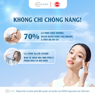 Kem Chống Nắng Nâng Tone Kose Suncut Nhật Bản Bảo Vệ Da Khỏi Tia UV, Bụi Mịn SPF50+ PA++++ 80G