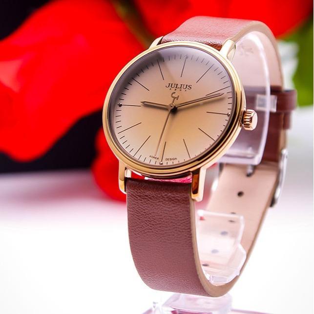 Đồng Hồ Nữ  Hàn Quốc JA-814LE JU1005 ( NÂU )