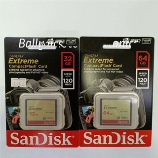 Thẻ nhớ CompactFlash (CF) SanDisk Extreme 64GB 800X đọc 120MB/s ghi 85MB/s (Vàng)