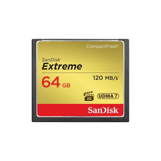 Thẻ nhớ CompactFlash (CF) SanDisk Extreme 64GB 800X đọc 120MB/s ghi 85MB/s (Vàng)