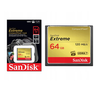 Thẻ nhớ CompactFlash (CF) SanDisk Extreme 64GB 800X đọc 120MB/s ghi 85MB/s (Vàng)