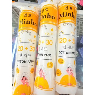 Bông tẩy trang siêu mềm Minho 120 + 30 bông