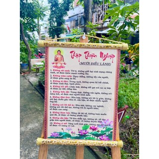 Tranh vải cavas treo tường Phật Giáo - Lời Phật Dạy