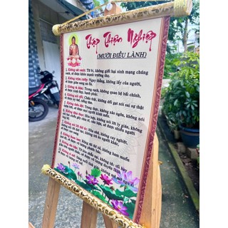 Tranh vải cavas treo tường Phật Giáo - Lời Phật Dạy