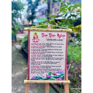 Tranh vải cavas treo tường Phật Giáo - Lời Phật Dạy