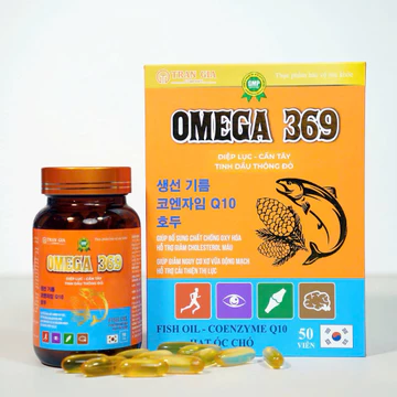 Viên dầu cá sáng mắt Omega 369, viên uống bổ mắt, hỗ trợ tim mạch và sức khỏe, hỗ trợ làm đẹp da, hộp 30 viên