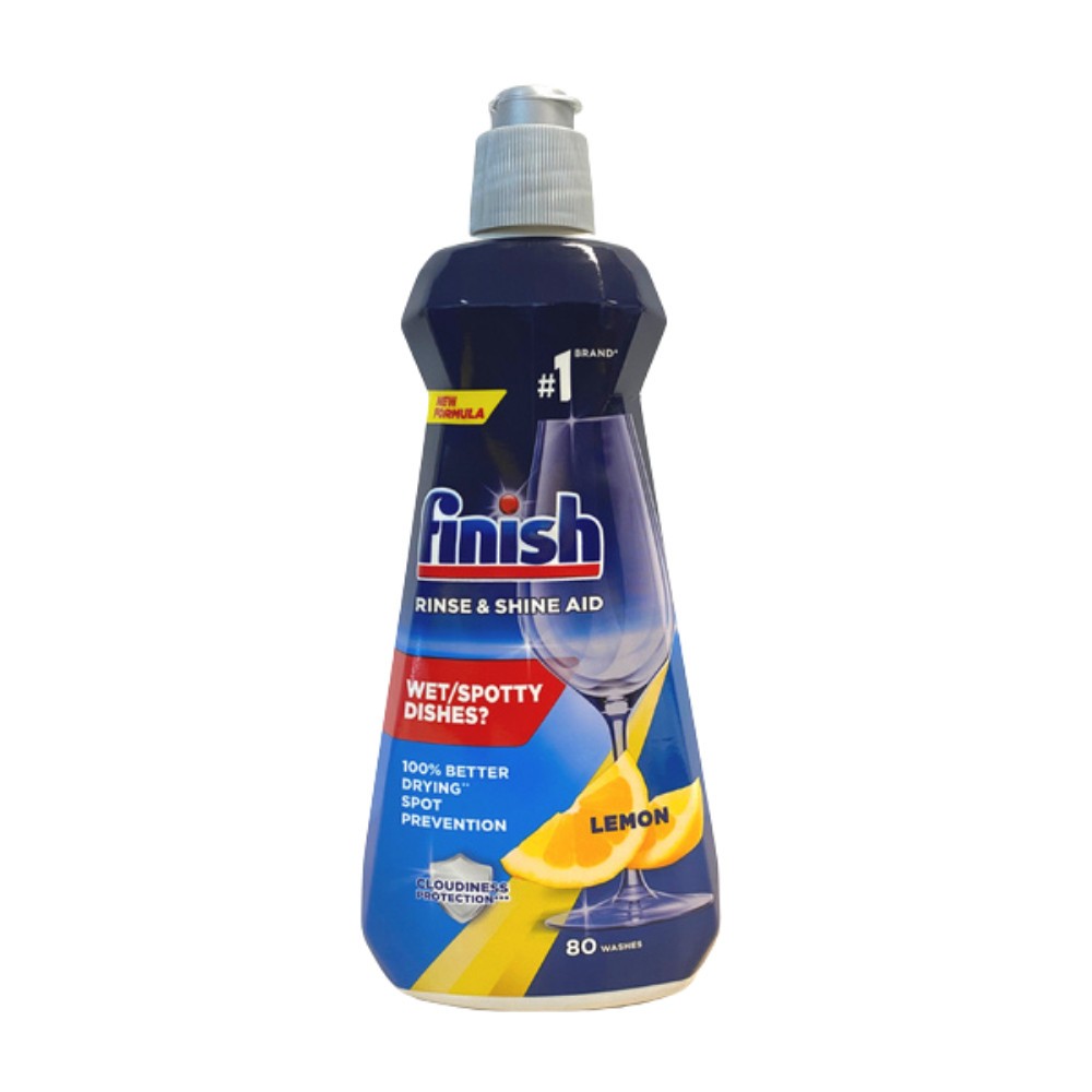 Nước làm bóng Finish cho máy rửa bát - Trợ xả, ngăn vệt nước, giúp chén đĩa sáng bóng