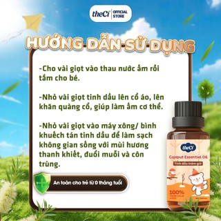 TheCi Tinh Dầu Tràm Gió Nguyên Chất – Thanh Lọc Không Khí & Chống Vi Khuẩn - Tinh Dầu Tràm Tự Nhiên Giữ Ấm Cơ Thể Bé