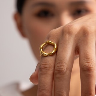 [KHÔNG ĐEN GỈ] Nhẫn nữ thép titanium cao cấp thiết kế đơn giản cá tính ON_0003