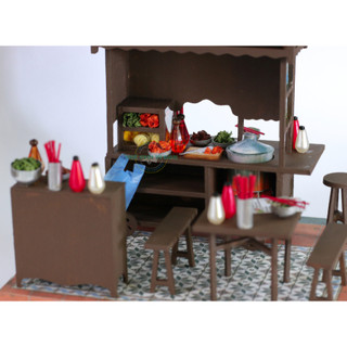 Mô hình gỗ tự lắp ráp DIY -Thế Giới Tí Hon - HỦ TÍU MÌ GIA - AD08
