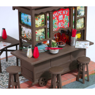 Mô hình gỗ tự lắp ráp DIY -Thế Giới Tí Hon - HỦ TÍU MÌ GIA - AD08