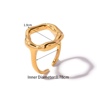 [KHÔNG ĐEN GỈ] Nhẫn nữ thép titanium cao cấp thiết kế đơn giản cá tính ON_0003