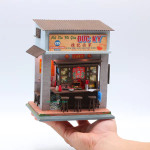Mô hình gỗ tự lắp ráp DIY -Thế Giới Tí Hon - HỦ TÍU MÌ GIA - AD08