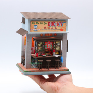 Mô hình gỗ tự lắp ráp DIY -Thế Giới Tí Hon - HỦ TÍU MÌ GIA - AD08