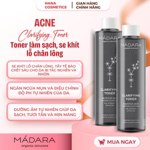 Toner cân bằng da mụn Mádara Clarifying Toner làm sạch, se khít lỗ chân lông 200ml