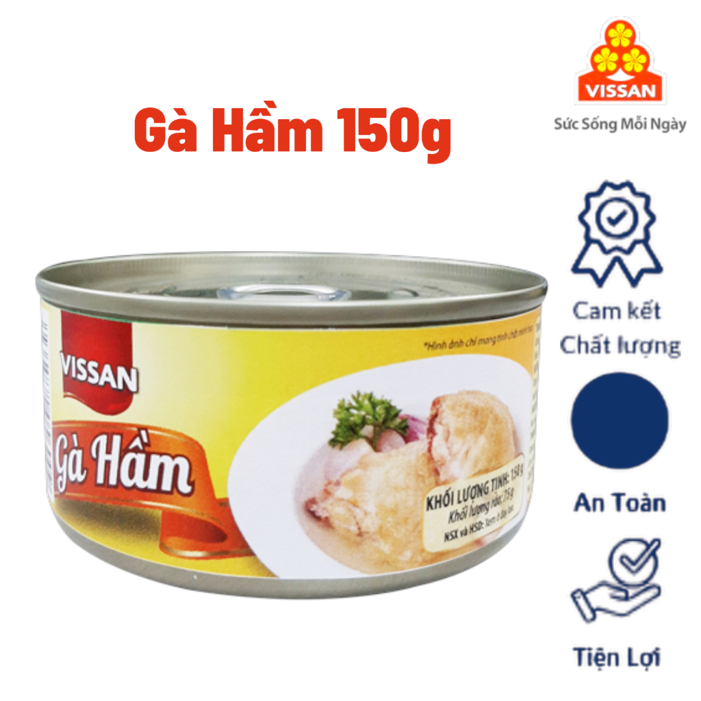 [Combo 5 Hộp] Gà Hầm Vissan – Date 2028, HSD 36 Tháng, Ăn Liền Tiện Lợi