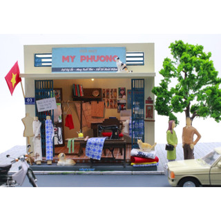 Mô hình gỗ tự lắp ráp DIY- Thế Giới Tí Hon- DỆT MAY KÍ ỨC-  AD09