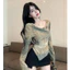 -Áo Body Xanh Loang Nữ – Cá Tính & Thời Trang (Size S→XL)