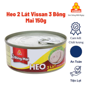 Heo 2 Lát 3 Bông Mai Vissan 150g – Chính Hãng Date 2028, HSD 36 Tháng, Ăn Liền Tiện Lợi