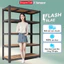 BMZAR Kệ sắt v lỗ đựng đồ đa năng Kệ Bếp Sắt + bảng gỗ Kệ sắt đa năng Mỗi tầng có thể chịu được tải trọng 20kg