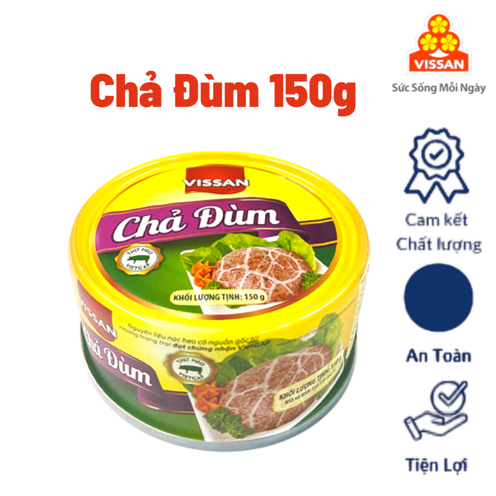 [Combo 5 Hộp] Chả Đùm Vissan – Date 2028, HSD 36 Tháng, Ăn Liền Tiện Lợi
