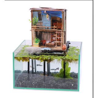 Mô hình gỗ tự lắp ráp DIY- Thế Giới Tí Hon- XÓM NHÀ SÀN- MÃ SP: NS01