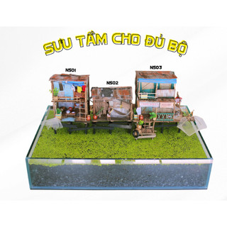 Mô hình gỗ tự lắp ráp DIY- Thế Giới Tí Hon- XÓM NHÀ SÀN- MÃ SP: NS01