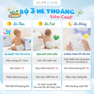 [GIFT] Set Dùng Thử Ngẫu Nhiên Bỉm ELPRAIRIE Đủ Size S/M/L/XL/XXL Cho Bé Từ NB-25KG