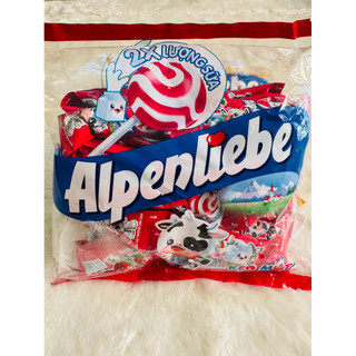 kẹo mút Alpenlibe vị dâu kem,sữa caramen túi 36 que