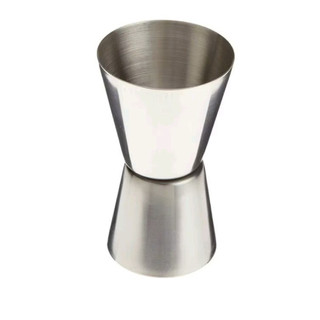 Inox Ly đong 2 đầu, jigger định lượng pha chế 2 đầu Inox loại dày, đầu nhỏ 20ml, đầu lớn 40ml, chất liệu INOX