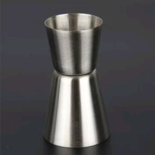 Inox Ly đong 2 đầu, jigger định lượng pha chế 2 đầu Inox loại dày, đầu nhỏ 20ml, đầu lớn 40ml, chất liệu INOX