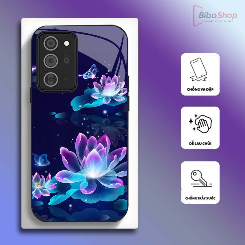 Ốp Lưng cho SAMSUNG NOTE 20/ NOTE 20 ULTRA Hoa Sen Nghệ Thuật – Thiết Kế Sang Trọng, Chống Trầy Xước Cao Cấp