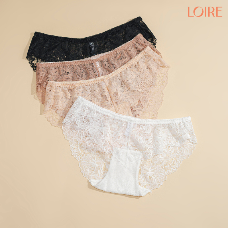 Quần Lót Ren Loire QL250503 Chất Ren Mềm Mỏng Thoải Mái Đáy Quần Kháng Khuẩn