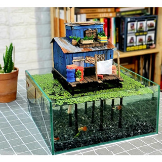 Mô hình gỗ tự lắp ráp DIY- Thế Giới Tí Hon- XÓM NHÀ SÀN - NS05 (Sản phẩm chưa kèm keo)