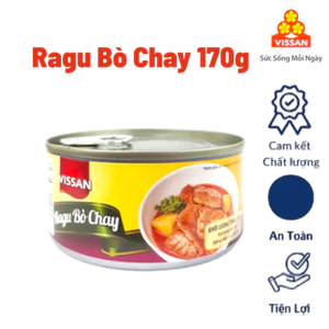 Ragu Bò Chay Vissan 170g – Chính Hãng Date 2028, HSD 36 Tháng, Ăn Liền Tiện Lợi