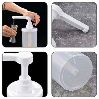 Bình bơm sữa đặc, mứt, mật ong, có vòi định lượng 10ml, 20ml, 30ml, dung tích bình lớn, chất liệu nhựa PP chịu nhiệt