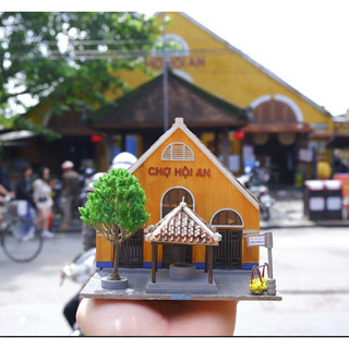 Mô hình gỗ tự lắp ráp DIY- Thế Giới Tí Hon- CHỢ HỘI AN-MÃ SP HA164-01 ( Sản phẩm chưa kèm keo)