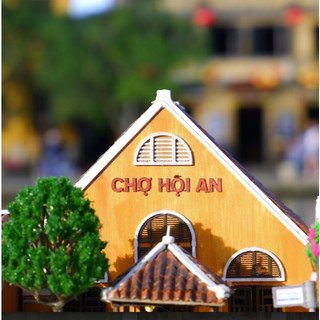 Mô hình gỗ tự lắp ráp DIY- Thế Giới Tí Hon- CHỢ HỘI AN-MÃ SP HA164-01 ( Sản phẩm chưa kèm keo)