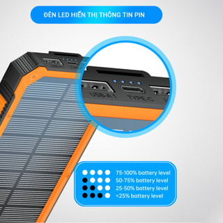 Ảnh 5 – Sạc dự phòng Beston dung lượng 10000mAh , tích hợp tấm năng lượng mặt trời, sạc mọi lúc, bảo hành 12 tháng - PBS001
