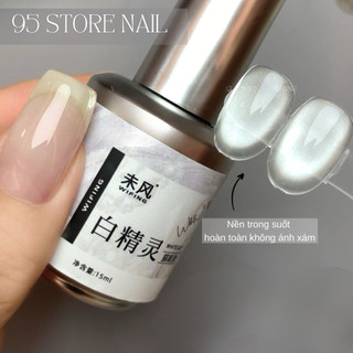 Sơn gel mắt mèo ánh nước trắng nền siêu trong suốt cao cấp - sơn gel Nhật WIFING 15ml