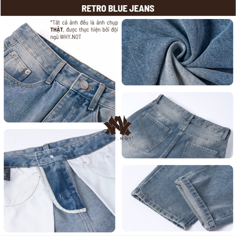 [ĐỨC THUẬN x WHY.NOT] Quần Jean Nam WHY NOT Retro Black Jeans - Quần Jeans Nam Ống Suông Retro Đen