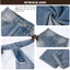 Quần Jean Nam WHY NOT RETRO BLUE JEAN Ống Suông Rộng Màu Xanh Nhạt