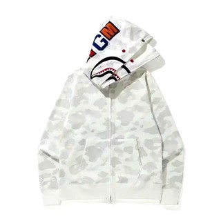 Áo Khoác Nỉ Bape Mũ 2 Lớp .Double - Six. Áo Hoodie Nỉ Dày Dặn Dáng Rộng